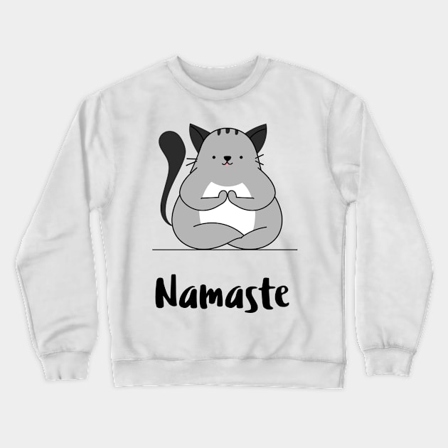 Namaste Crewneck Sweatshirt by Relaxing Positive Vibe